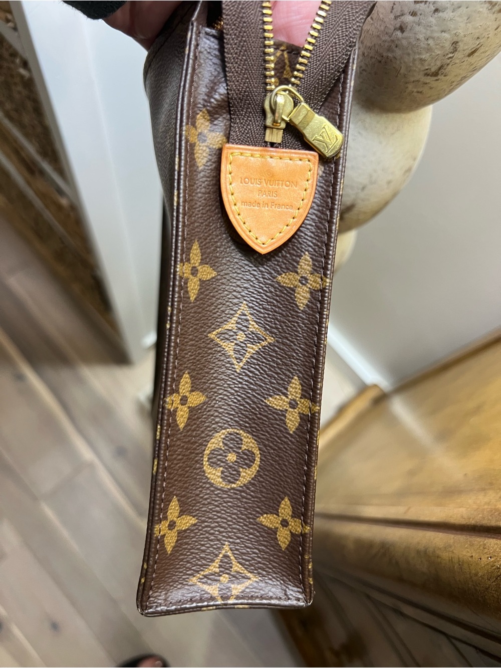 Louis Vuitton Monogram Canvas Brown & Tan Pouch - Picture 6 of 12
